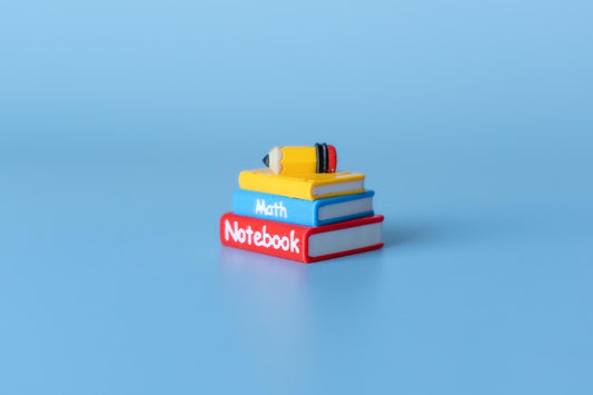 Stack of Books with Pencil Fidget Clicker