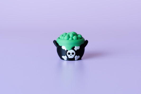 Witches Bubbling Cauldron Spooky Halloween Fidget Clicker