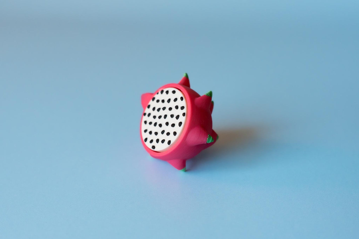 Dragon Fruit Fidget Clicker with Wrist Strap or Keychain
