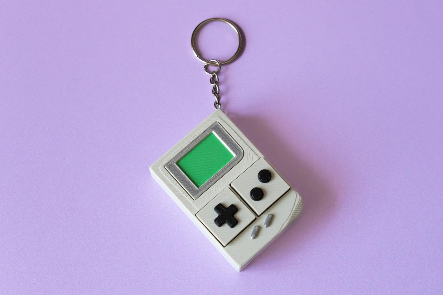 Retro Handheld Console Fidget Clicker with Wrist Strap or Keychain