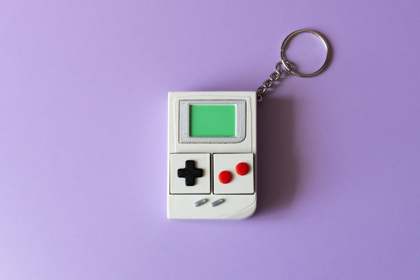 Retro Handheld Console Fidget Clicker with Wrist Strap or Keychain