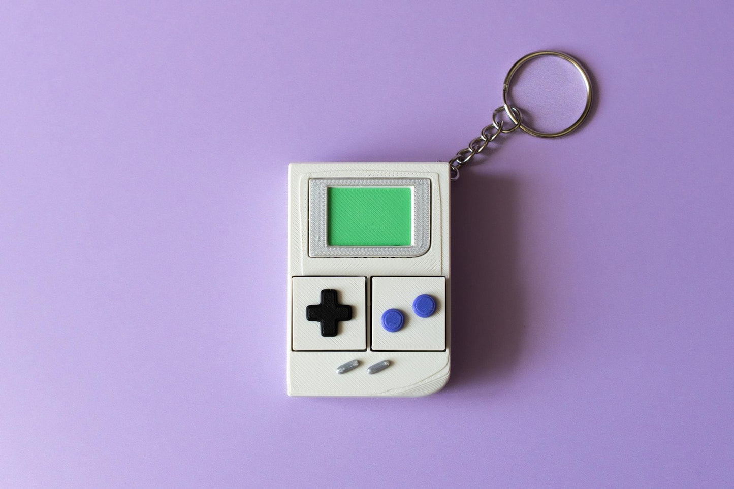 Retro Handheld Console Fidget Clicker with Wrist Strap or Keychain