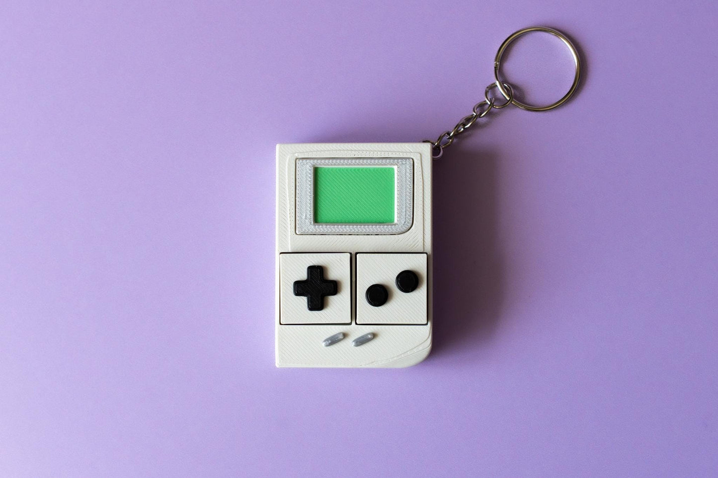 Retro Handheld Console Fidget Clicker with Wrist Strap or Keychain