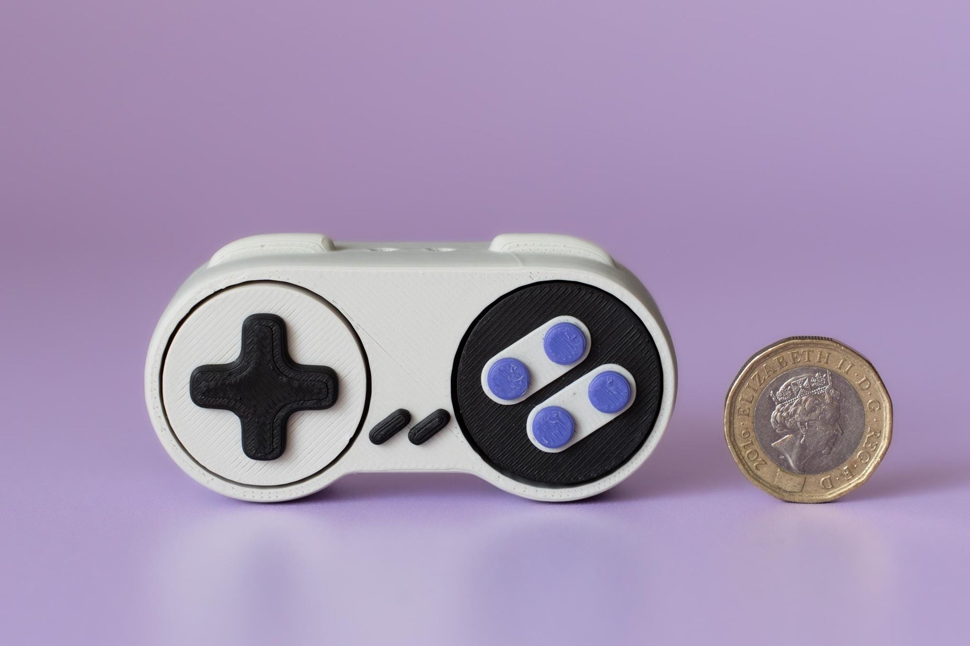 Retro Console Controller Fidget Clicker with Wrist Strap or Keychain