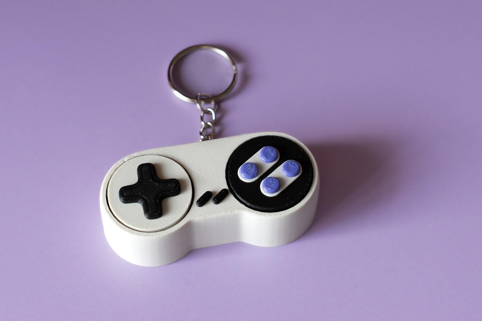Retro Console Controller Fidget Clicker with Wrist Strap or Keychain