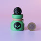 Witch's Skull Potion Spooky Halloween Fidget Clicker with Wrist Strap or Keychain