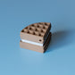 Waffle Ice Cream Sandwich Clicker with Wrist Strap or Keychain