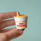 Instant Ramen Noodles Pot Fidget Clicker with Wrist Strap or Keychain