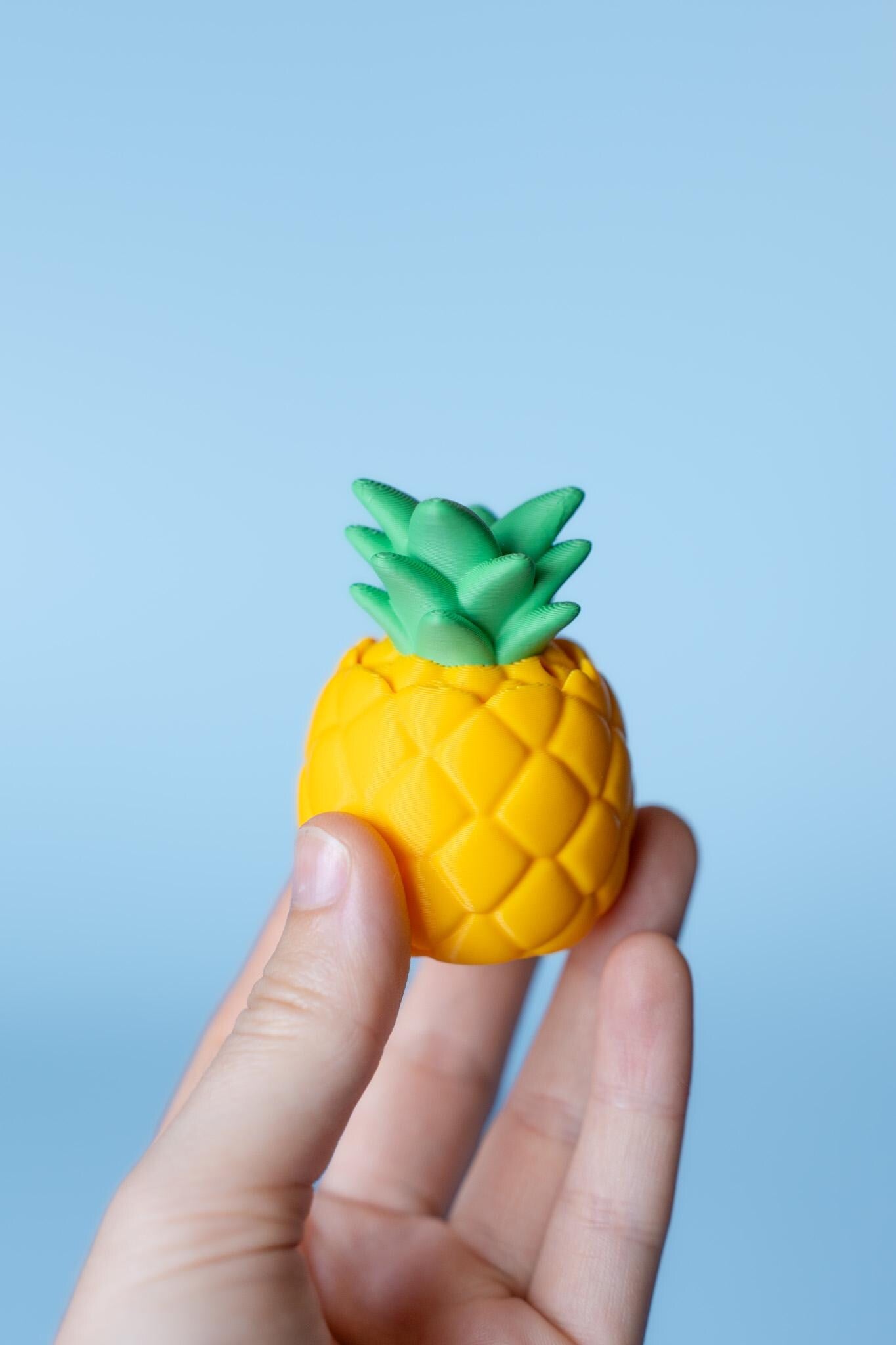 Pineapple Fidget Clicker with Wrist Strap or Keychain