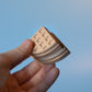 Waffle Ice Cream Sandwich Clicker with Wrist Strap or Keychain
