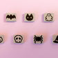 90's Virtual Pet "V-Pet" Fidget Clickers with Wrist Strap or Keychain (Spooky Series)