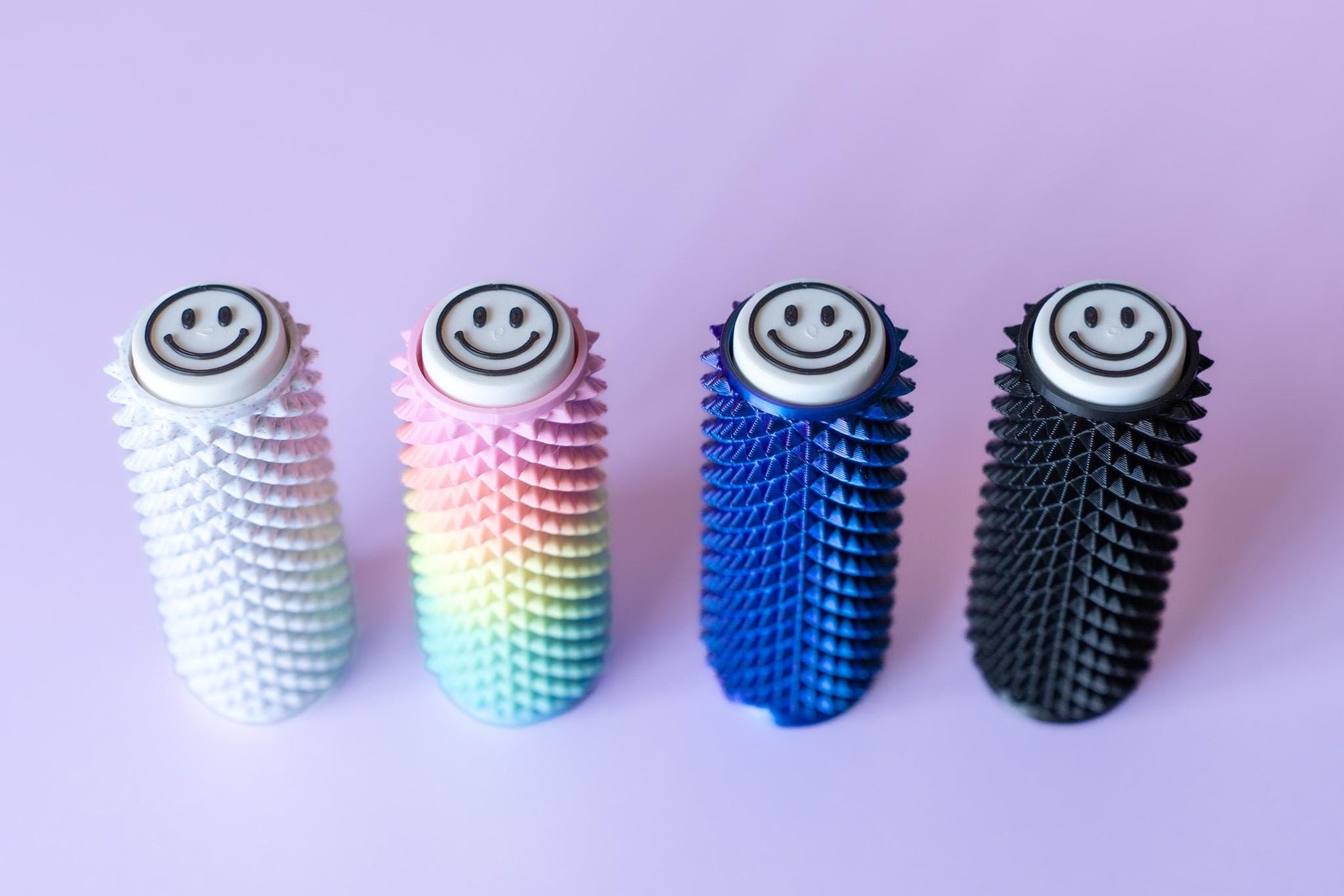 Spiked Sensory Roller with Textured Clicker Top & Wrist Strap - 4 Colours!