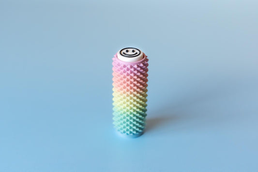 Spiked Sensory Roller with Textured Clicker Top & Wrist Strap