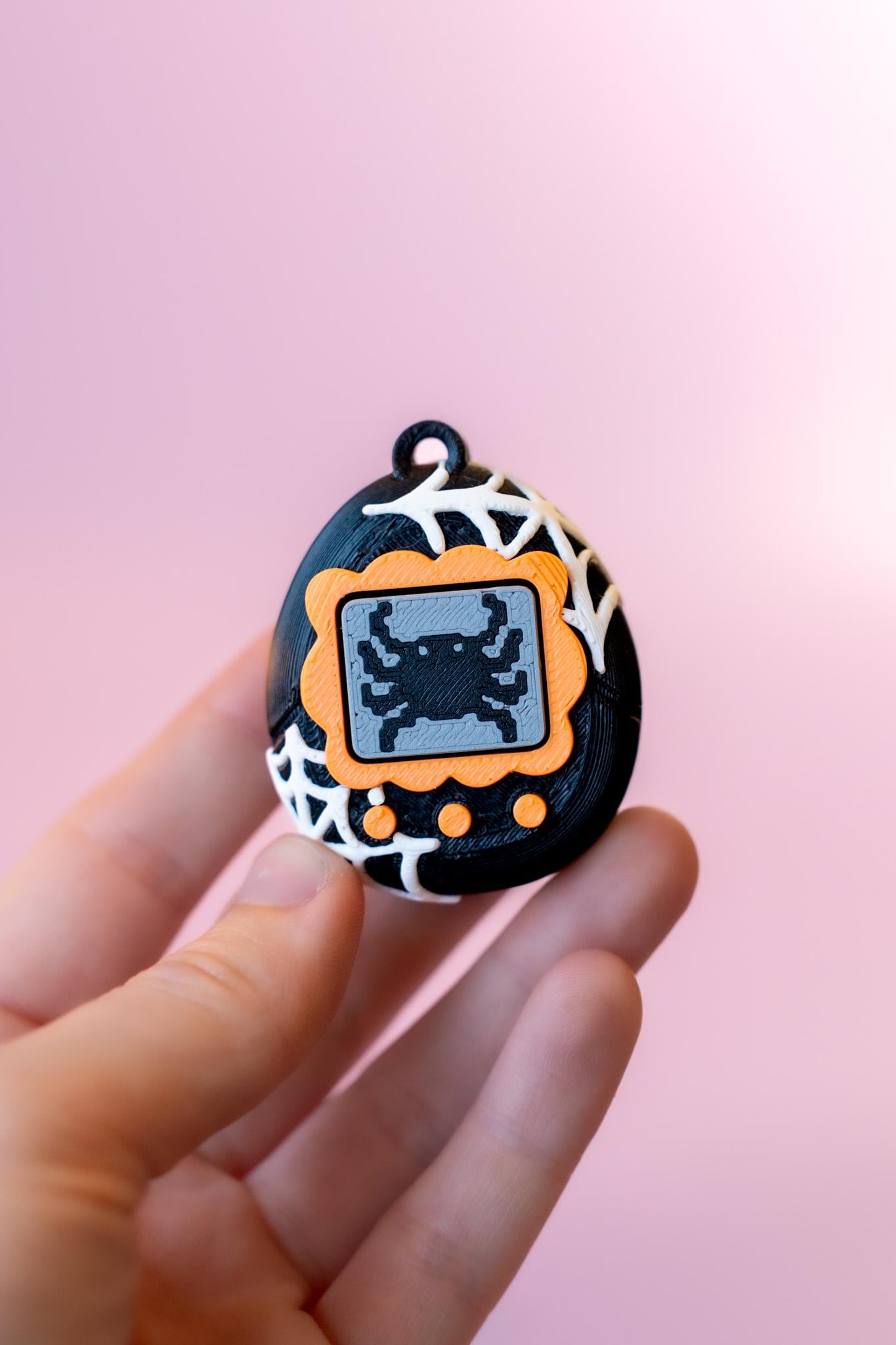90's Virtual Pet "V-Pet" Fidget Clickers with Wrist Strap or Keychain (Spooky Series)