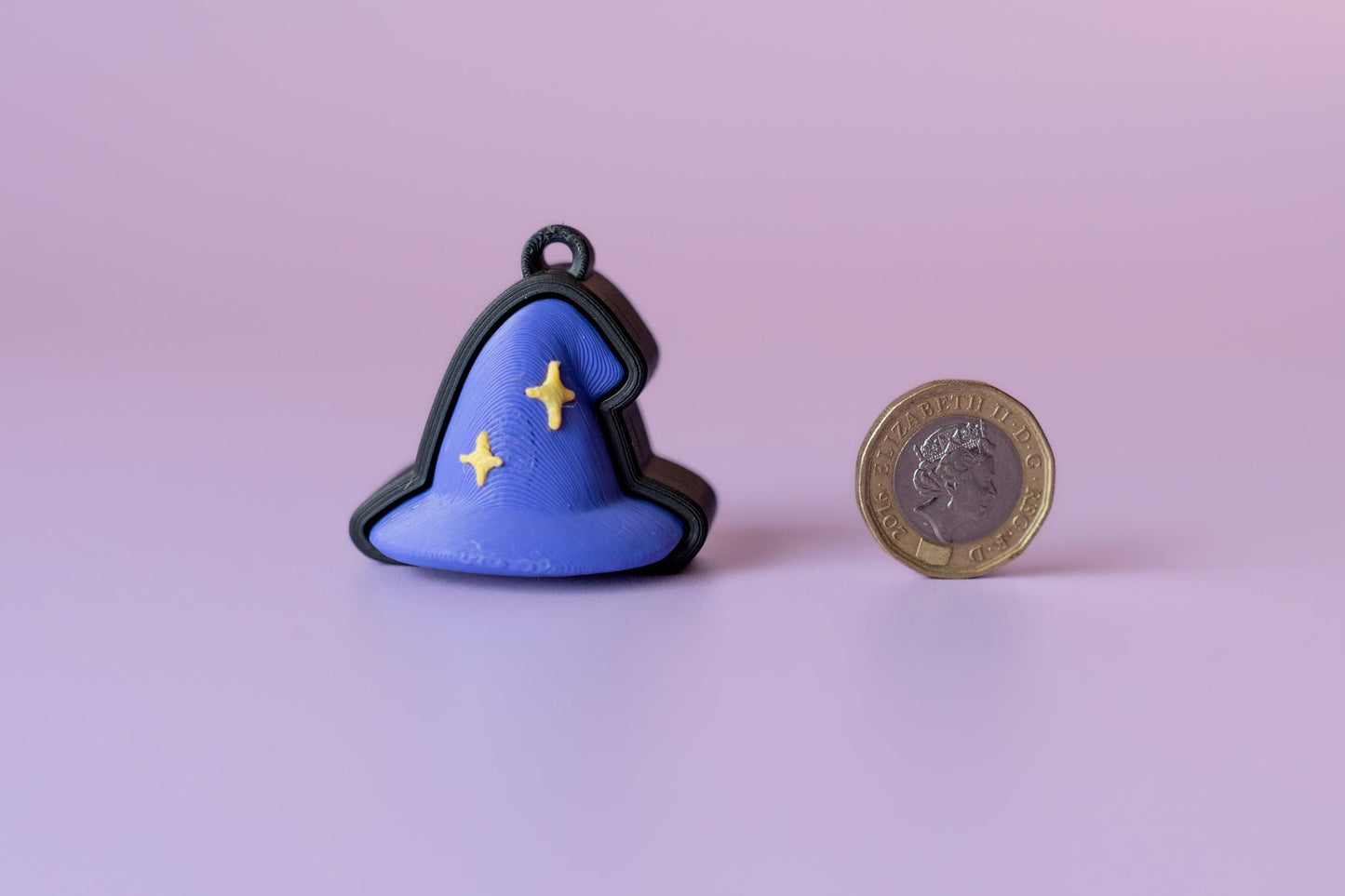 Witch's Hat Spooky Halloween Fidget Clicker with Wrist Strap or Keychain