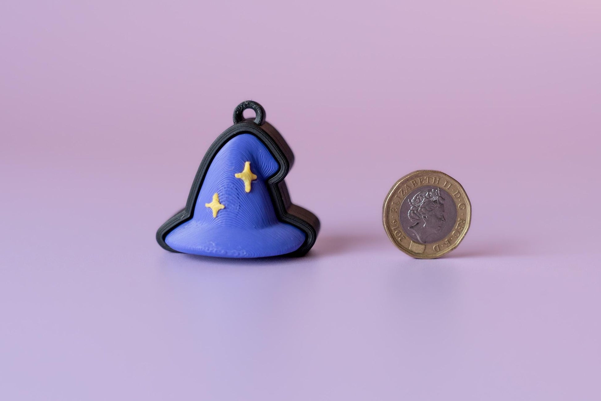 Witch's Hat Spooky Halloween Fidget Clicker with Wrist Strap or Keychain