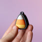 Candy Corn Spooky Halloween Fidget Clicker with Wrist Strap or Keychain