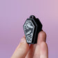 Coffin Spooky Halloween Fidget Clickers with Wrist Strap or Keychain