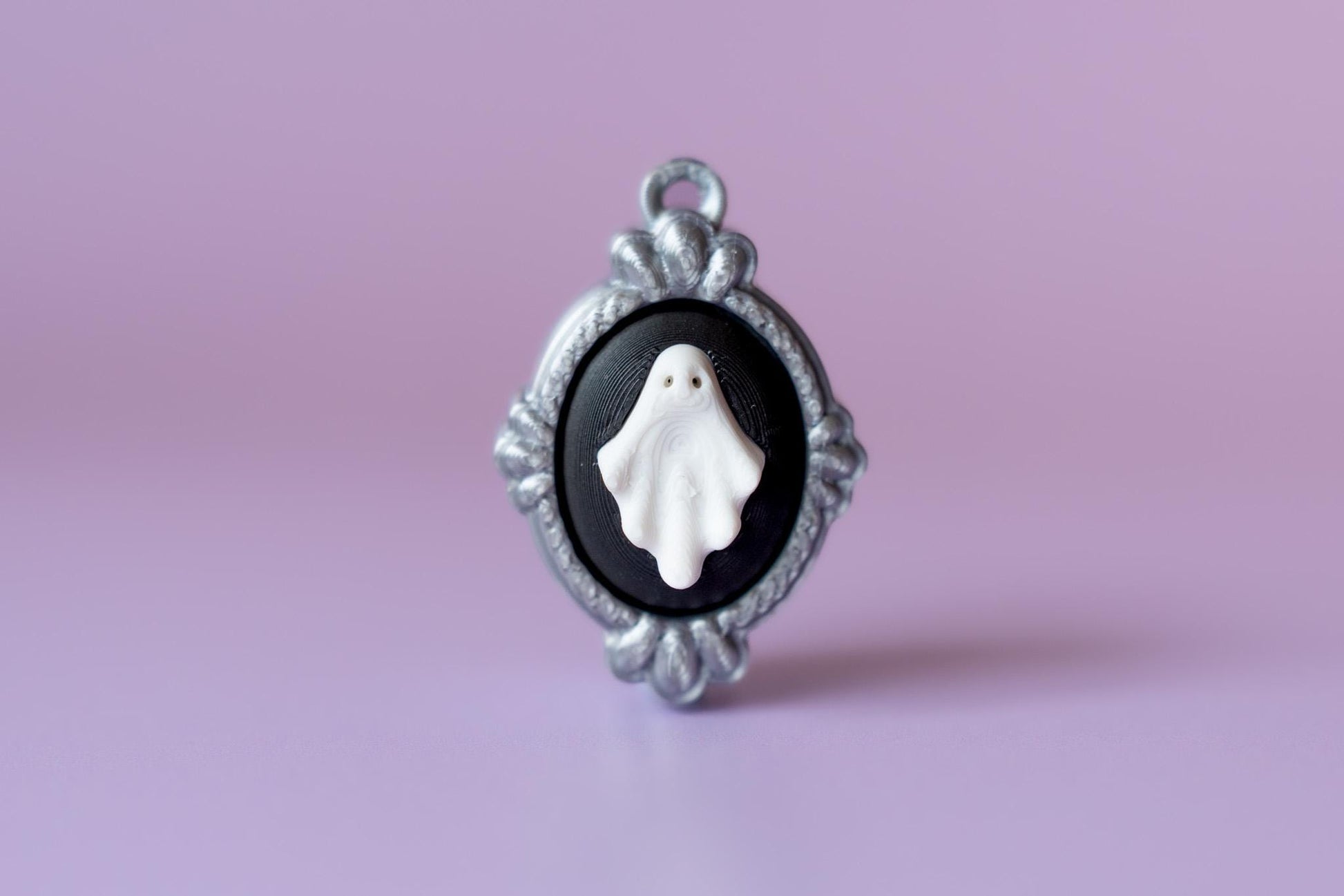 Antique Frames Spooky Halloween Fidget Clickers with Wrist Strap or Keychain