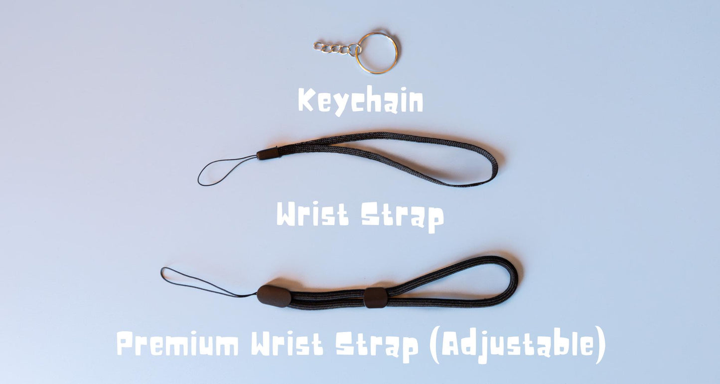 Strawberry Lemonade Fidget Clicker with Wrist Strap or Keychain