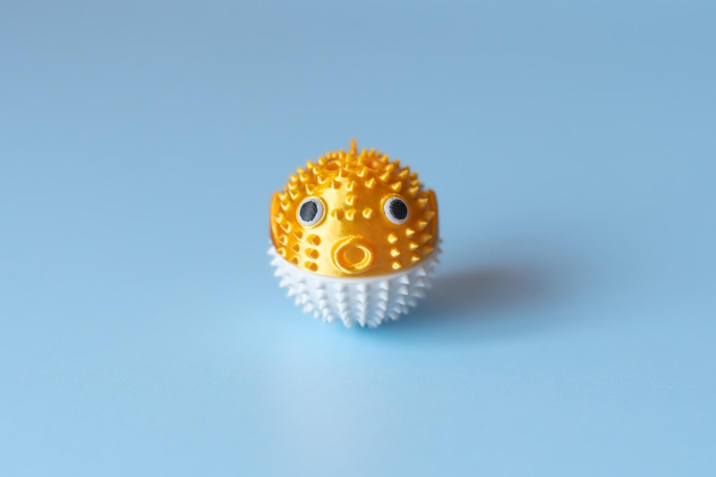 Pufferfish Spiked Sensory Tool with Wrist Strap or Keychain