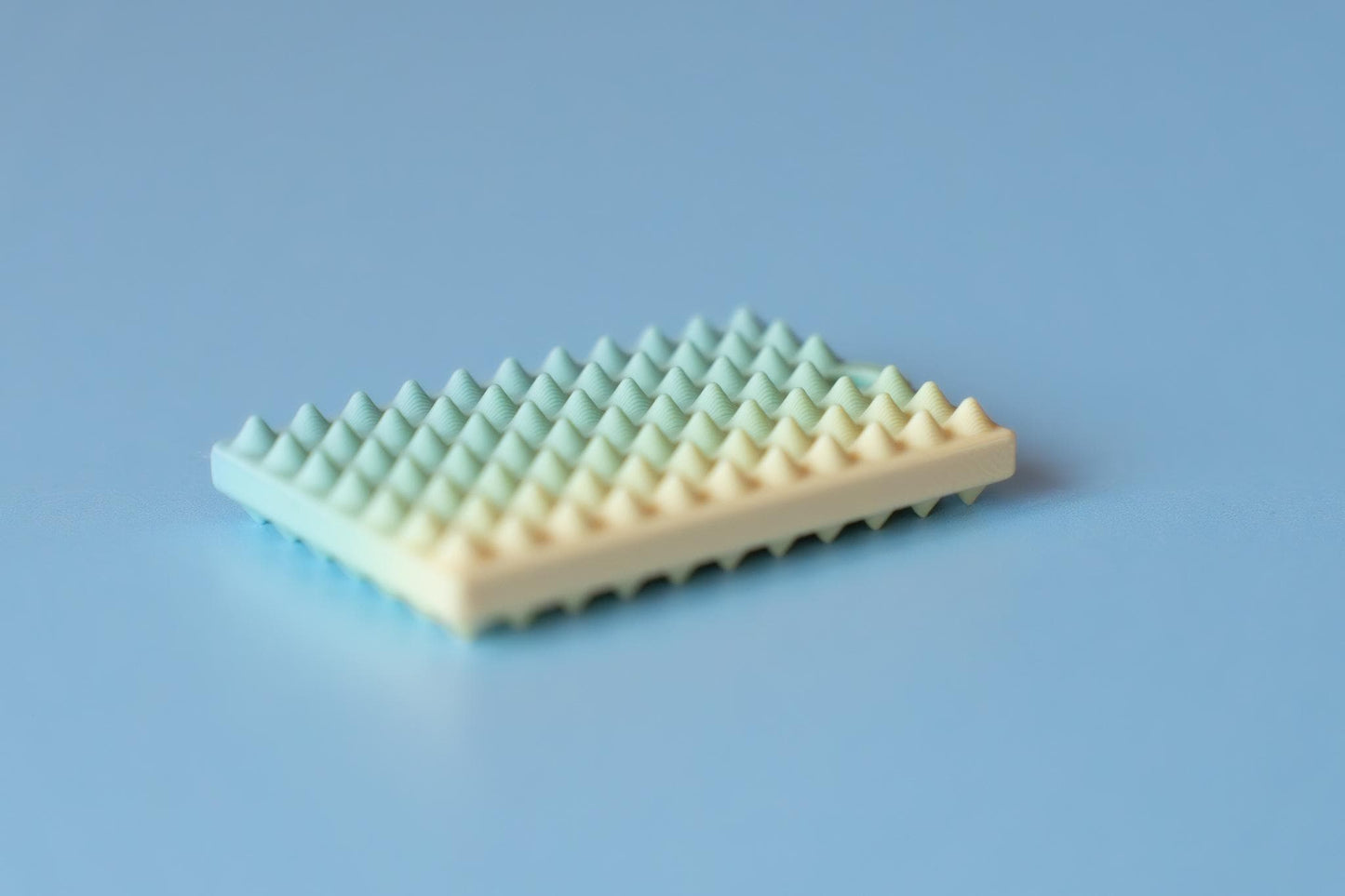 Spiked Sensory Textured Plate with Wrist Strap or Keychain