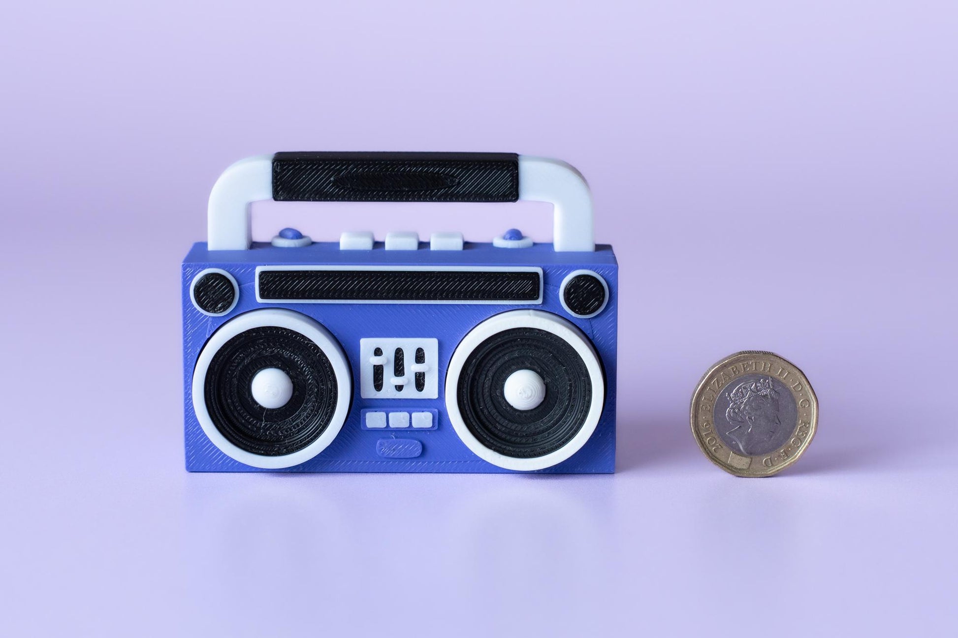 Retro 80's Style Boombox Speaker Fidget Clicker with Wrist Strap