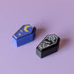 Coffin Spooky Halloween Fidget Clickers with Wrist Strap or Keychain