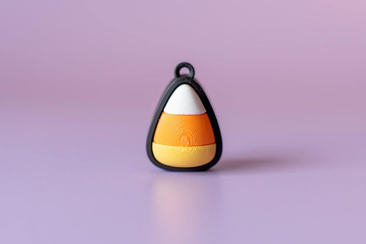 Candy Corn Spooky Halloween Fidget Clicker with Wrist Strap or Keychain