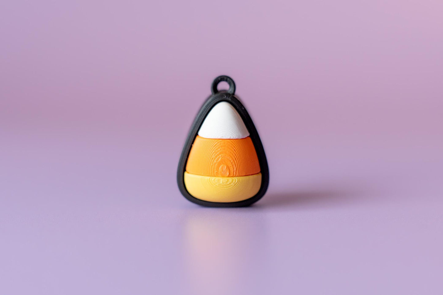 Candy Corn Spooky Halloween Fidget Clicker with Wrist Strap or Keychain
