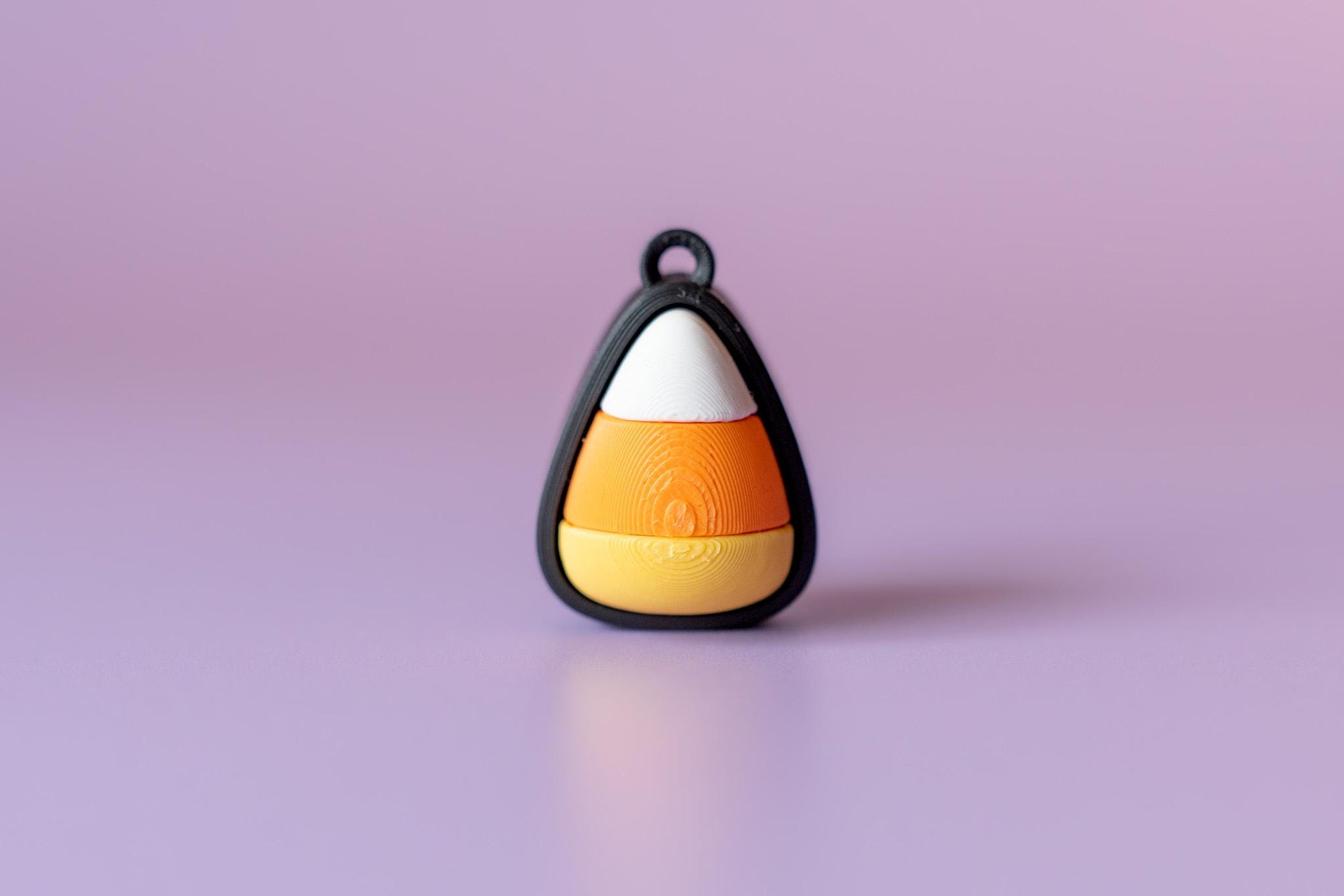 Candy Corn Spooky Halloween Fidget Clicker with Wrist Strap or Keychain