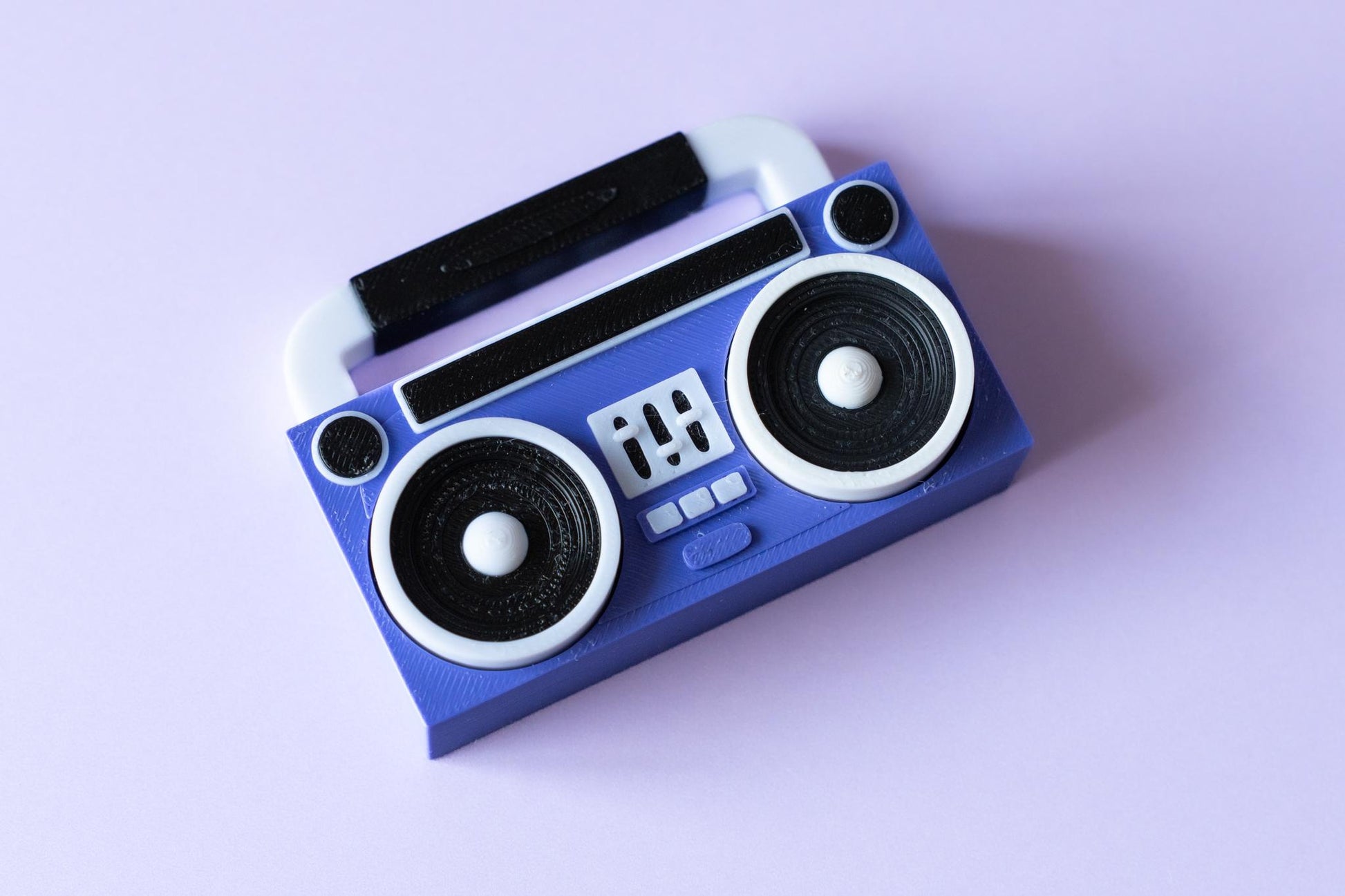 Retro 80's Style Boombox Speaker Fidget Clicker with Wrist Strap