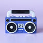 Retro 80's Style Boombox Speaker Fidget Clicker with Wrist Strap