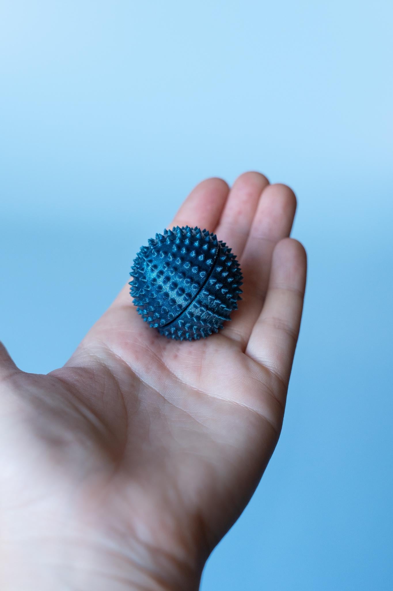 Spiked Sphere Sensory Tool with Wrist Strap or Keychain
