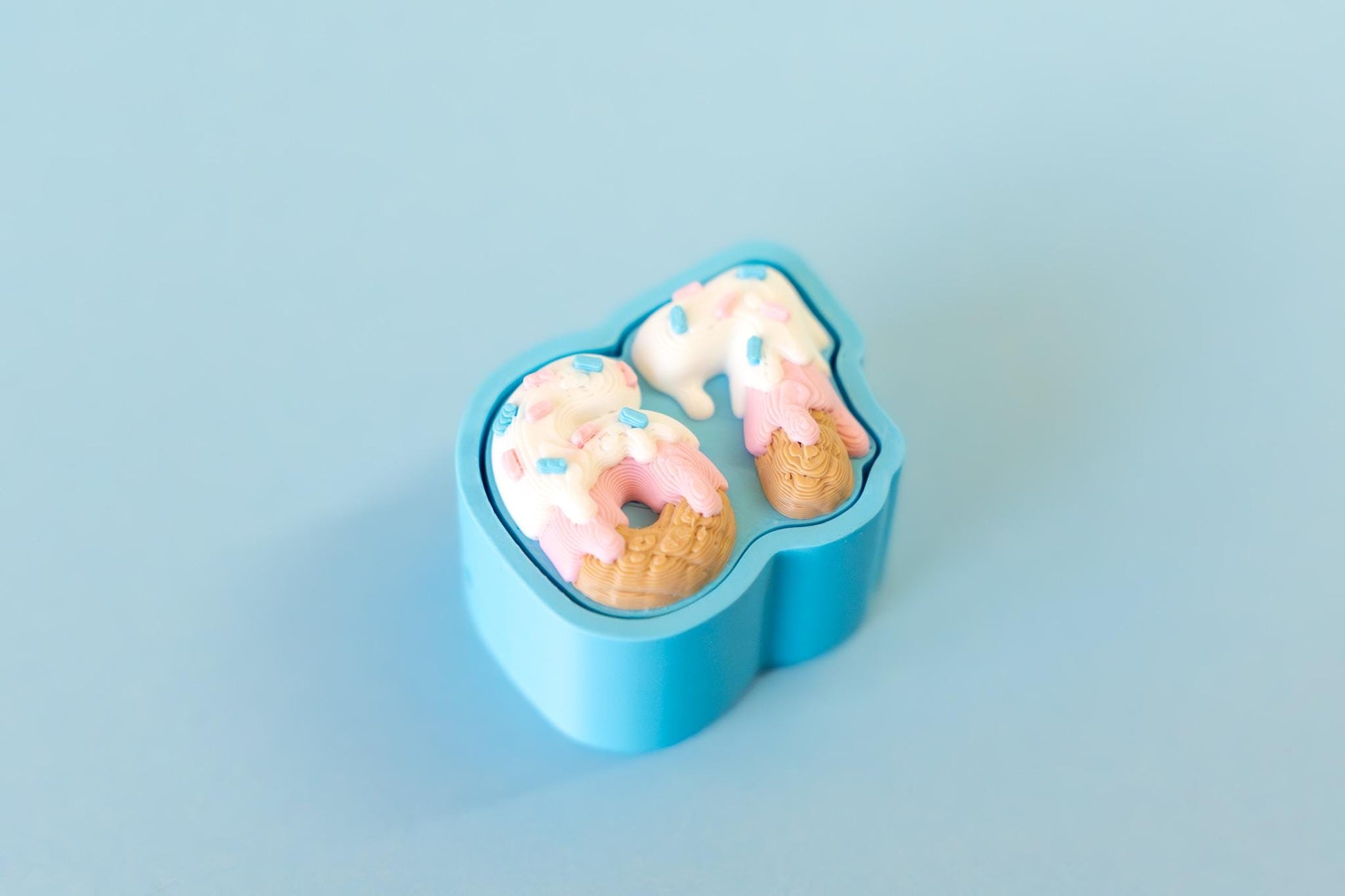 67 Meme Ice Cream & Sprinkles Design Novelty Fidget Clicker with Wrist Strap or Keychain