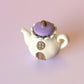 Teapot Cottage Fidget Clicker with Wrist Strap or Keychain