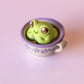 Frog in Teacup Fidget Clicker with Wrist Strap or Keychain