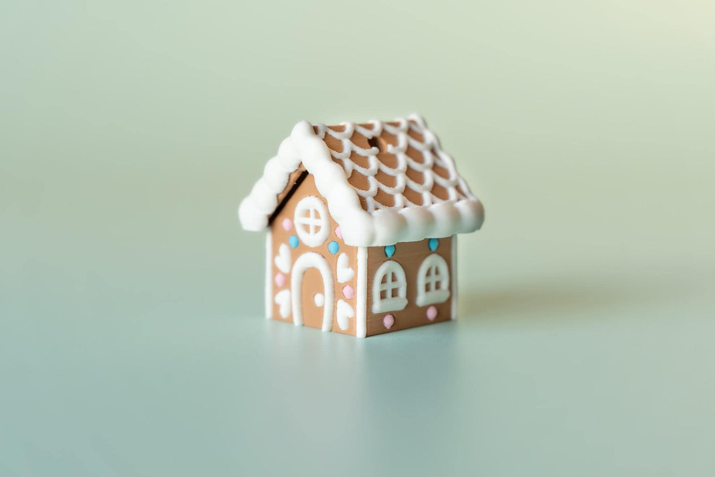Gingerbread House Festive Fidget Clicker with Wrist Strap or Keychain