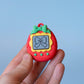 90's Virtual Pet "V-Pet" Fidget Clickers with Wrist Strap or Keychain (Festive Series)