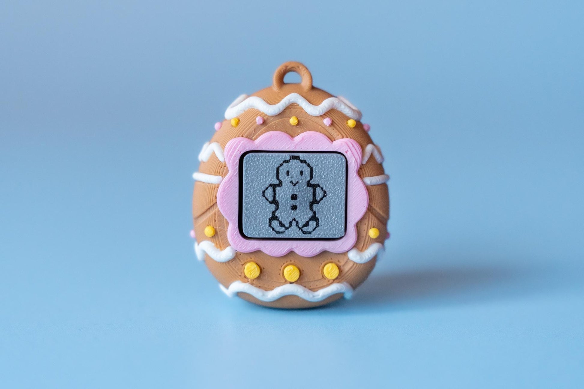 90's Virtual Pet "V-Pet" Fidget Clickers with Wrist Strap or Keychain (Festive Series)
