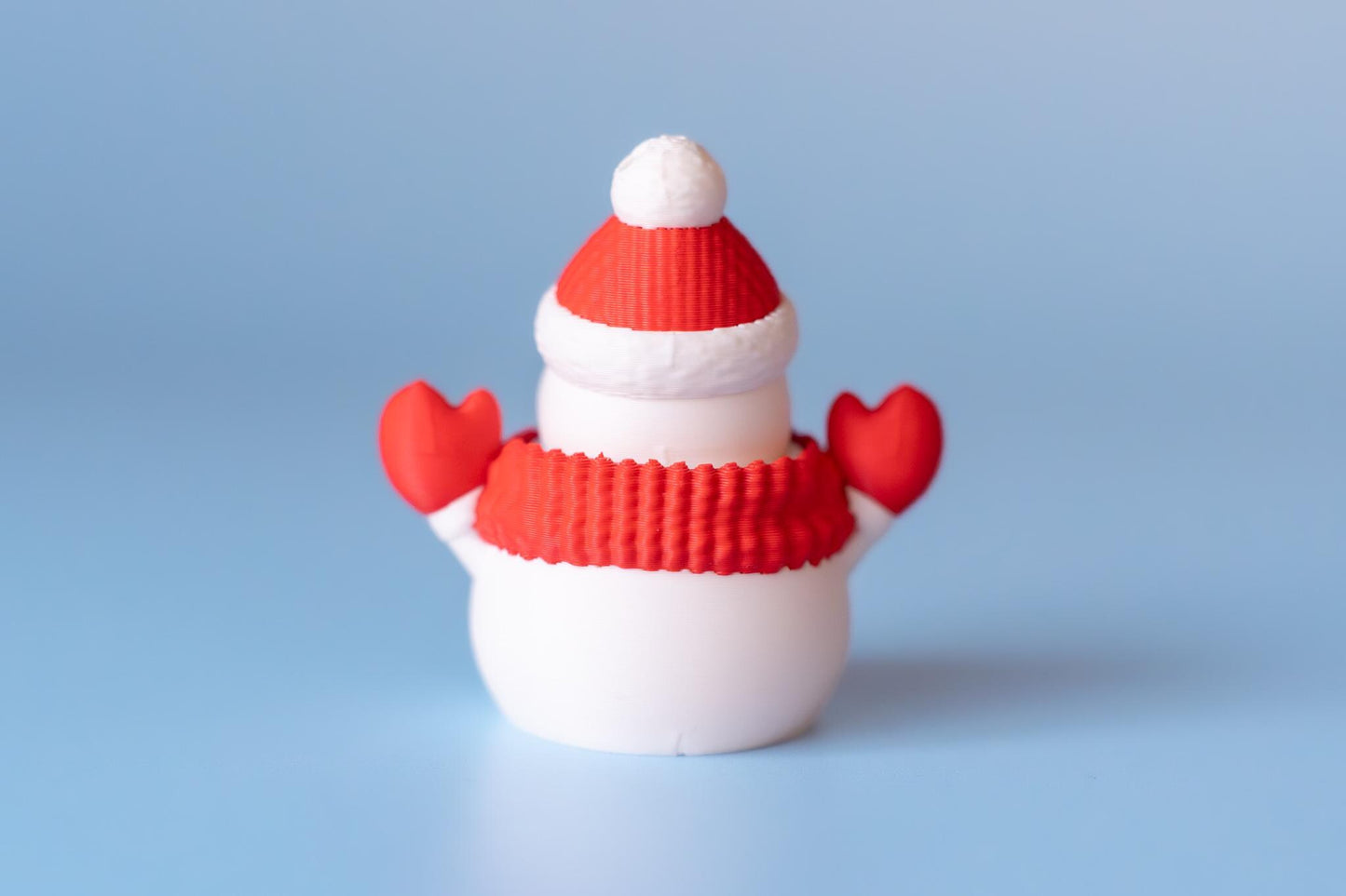 Snowman Festive Fidget Clicker with Wrist Strap or Keychain