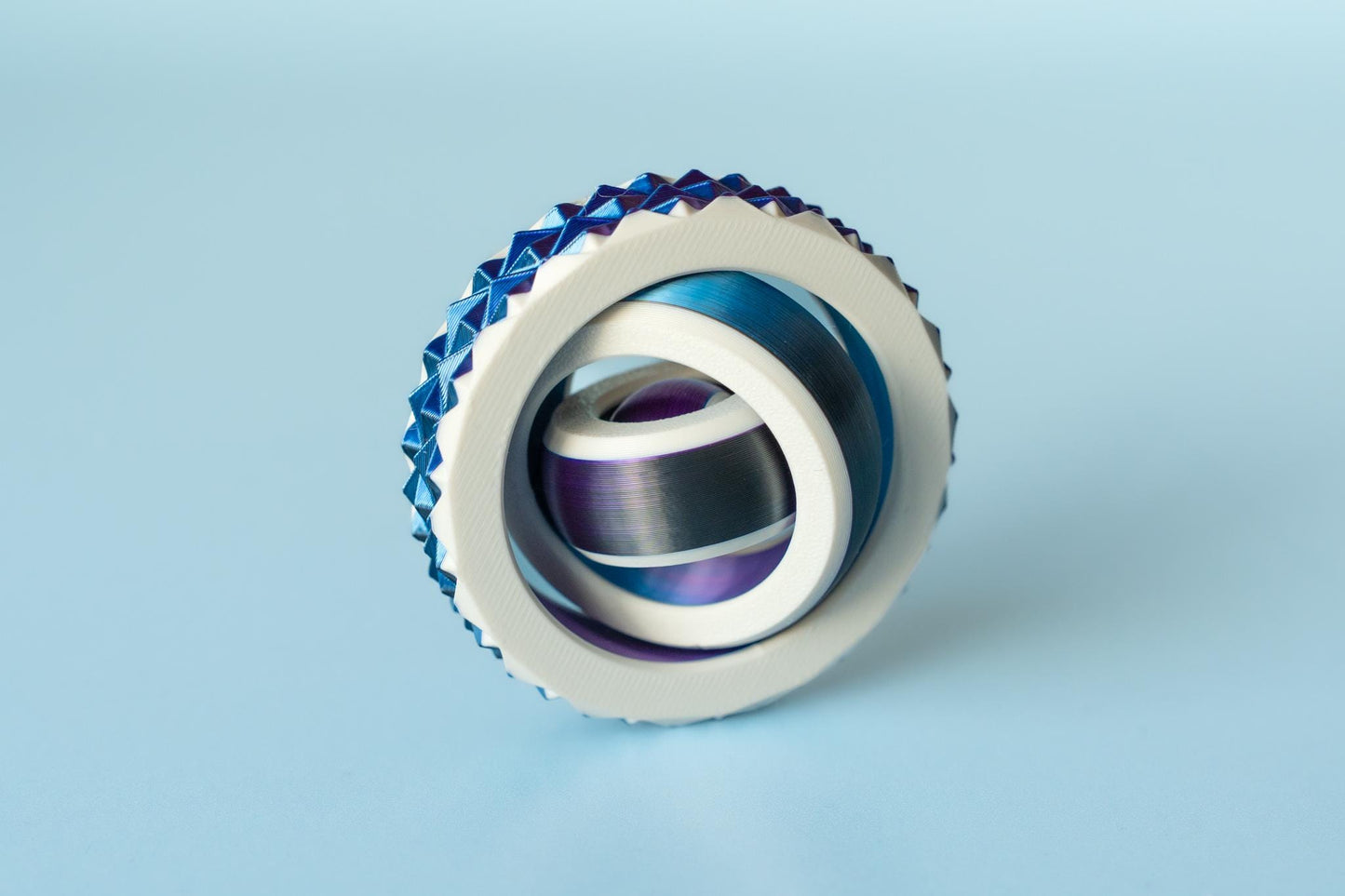 Gyro Fidget Spinner with Soft Spiked Textured Edge
