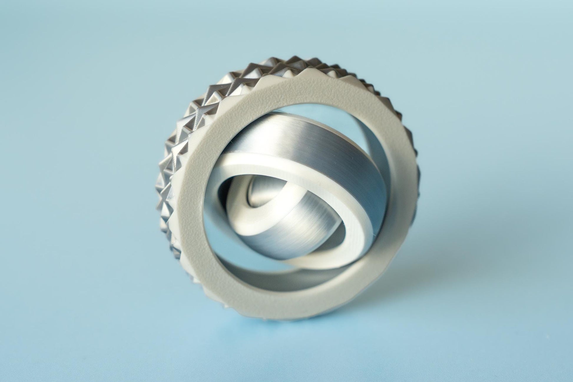 Gyro Fidget Spinner with Soft Spiked Textured Edge