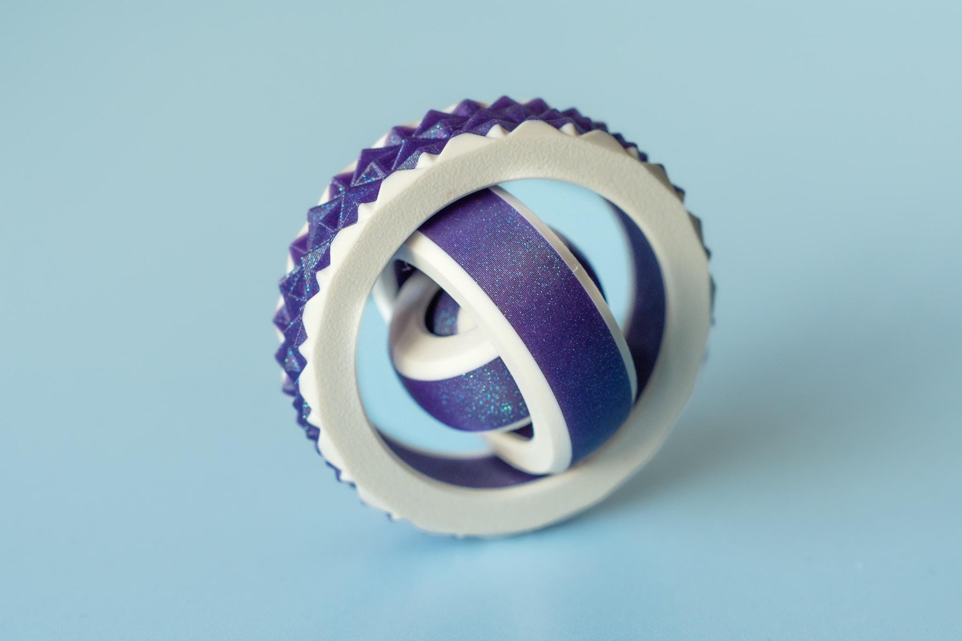 Gyro Fidget Spinner with Soft Spiked Textured Edge