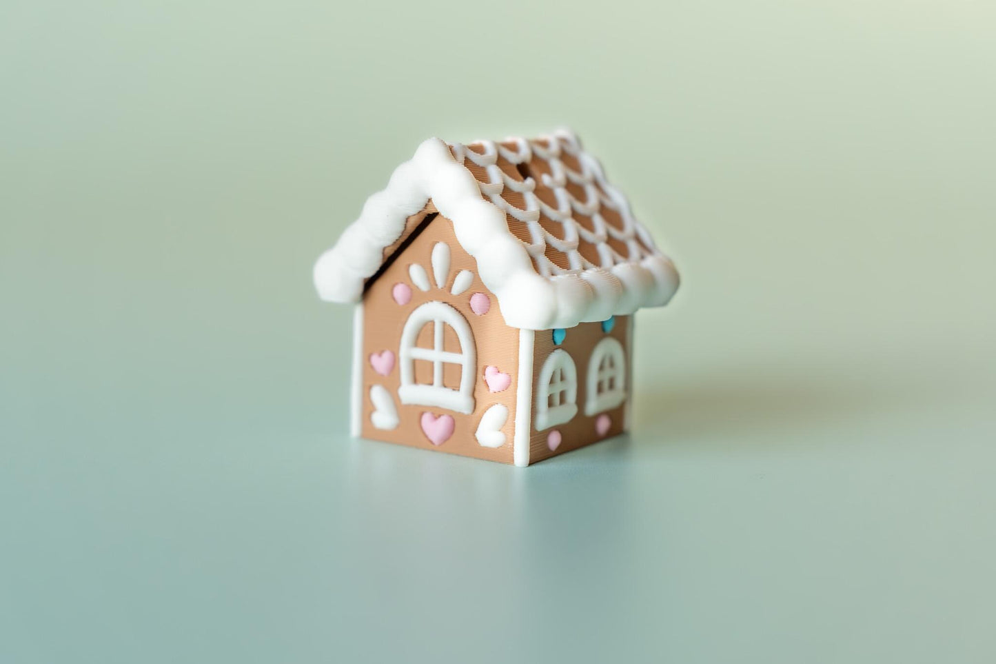 Gingerbread House Festive Fidget Clicker with Wrist Strap or Keychain