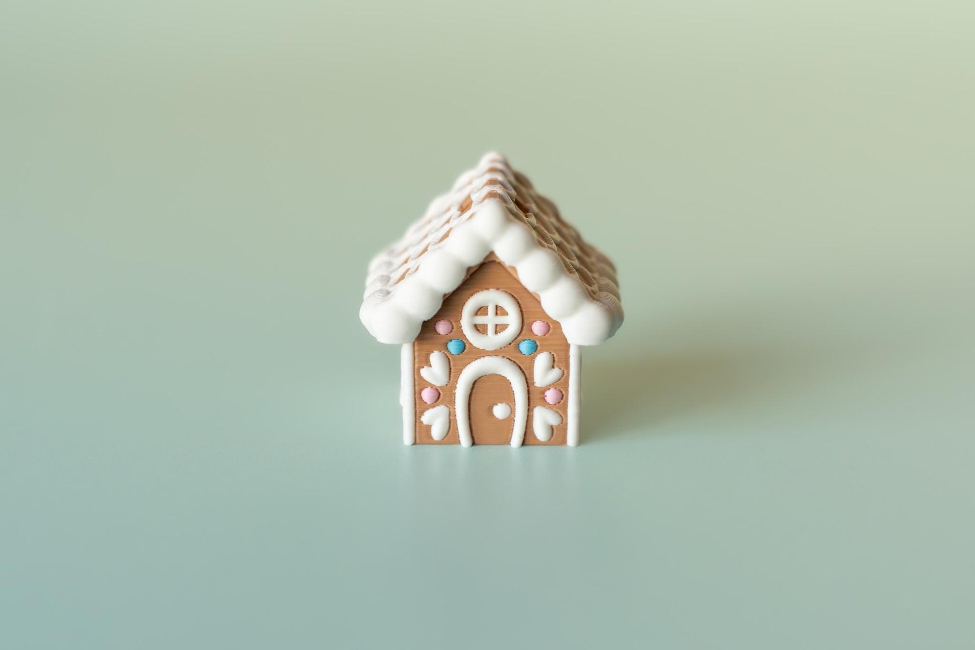 Gingerbread House Festive Fidget Clicker with Wrist Strap or Keychain