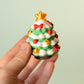 Christmas Tree Festive Fidget Clicker with Wrist Strap or Keychain