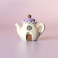 Teapot Cottage Fidget Clicker with Wrist Strap or Keychain
