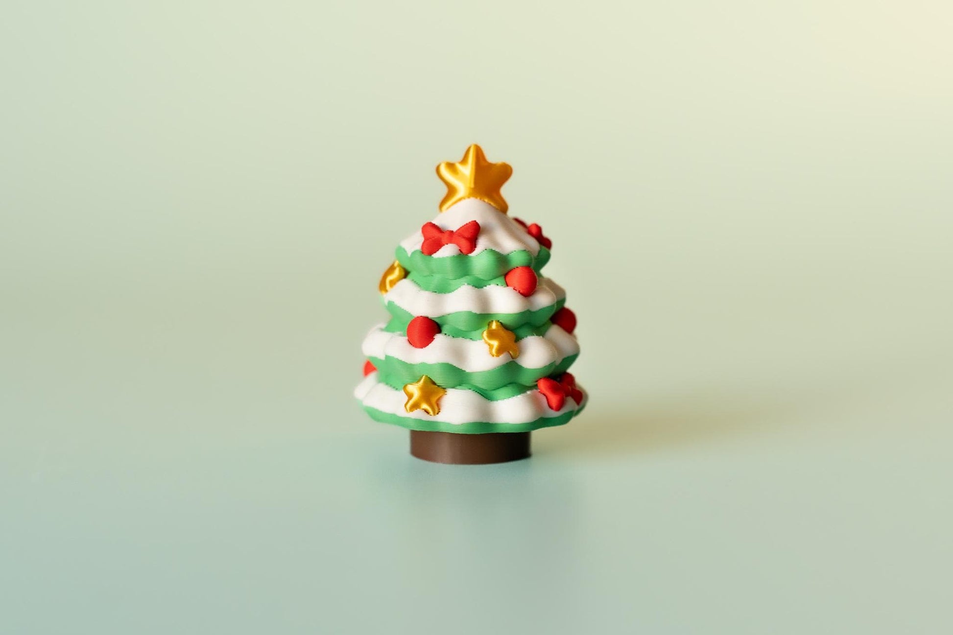 Christmas Tree Festive Fidget Clicker with Wrist Strap or Keychain