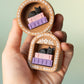 Mini Book Nook with Stack of Books & Cat Fidget Clicker with Wrist Strap or Keychain